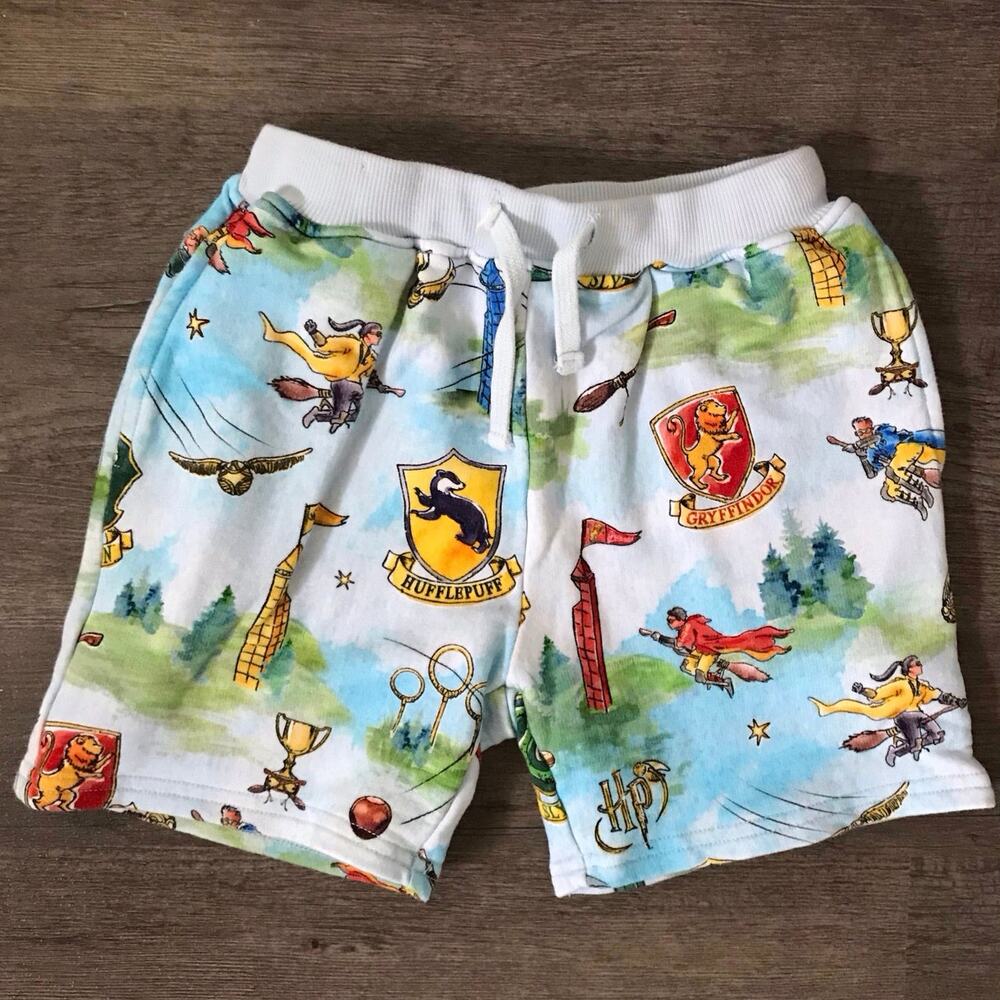 Bums & Roses Harry Potter Bamboo Drawstring Shorts Size 5/6